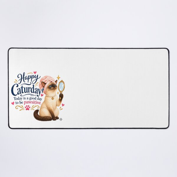 Item preview, Funny Cat Image - Happy Caturday! Today is a good day to be pawsitive. Cat Mom Gift designed and sold by BetterEveryDay1.