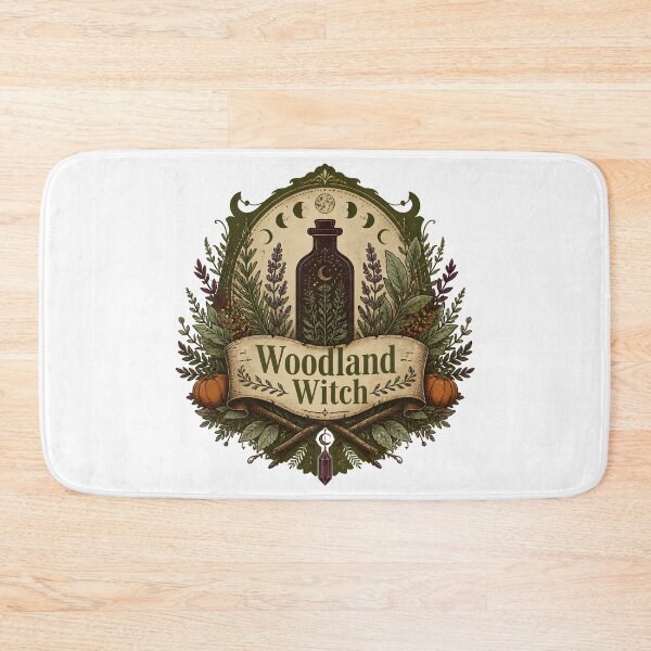 Item preview, Woodland Witch Vintage Herbalist Emblem designed and sold by KristenosNehk.