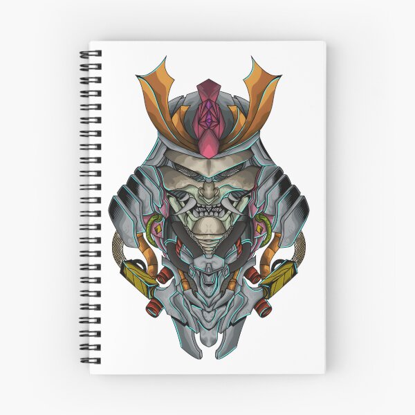 Item preview, Futuristic Mecha Oni Robot Art Design with Bold Colors designed and sold by TheFajbar.