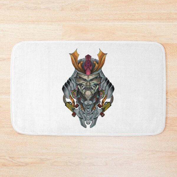 Item preview, Futuristic Mecha Oni Robot Art Design with Bold Colors designed and sold by TheFajbar.
