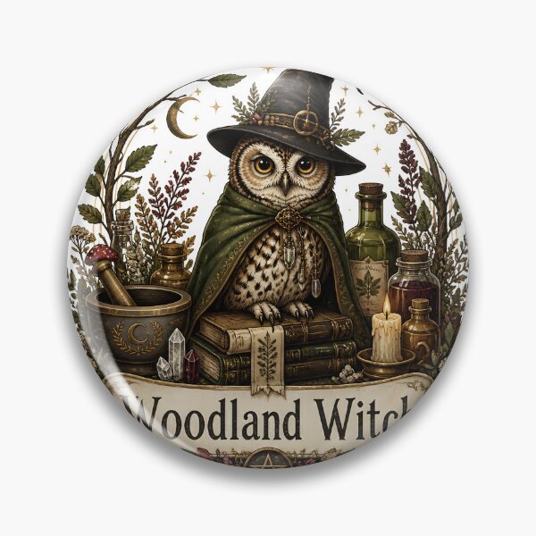 Item preview, Woodland Witch with a Witch's Familiar designed and sold by KristenosNehk.