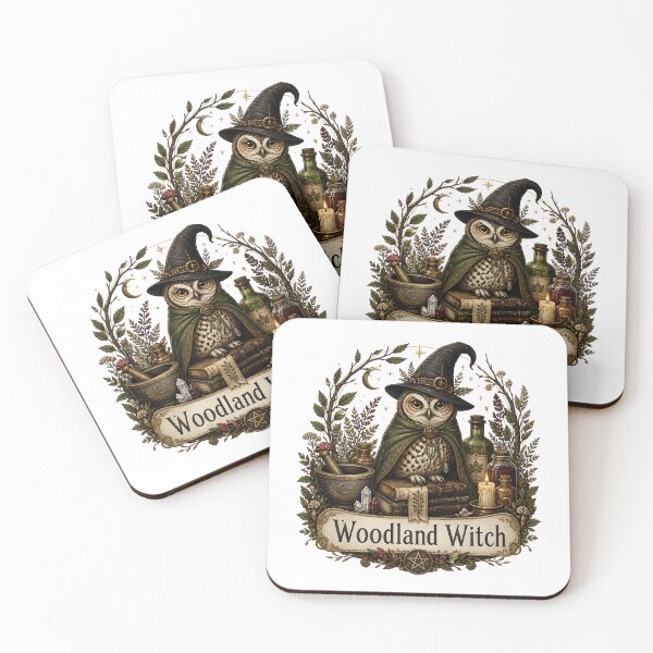 Item preview, Woodland Witch with a Witch's Familiar designed and sold by KristenosNehk.