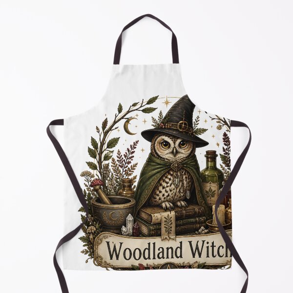 Item preview, Woodland Witch with a Witch's Familiar designed and sold by KristenosNehk.