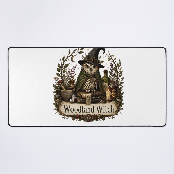 Item preview, Woodland Witch with a Witch's Familiar designed and sold by KristenosNehk.