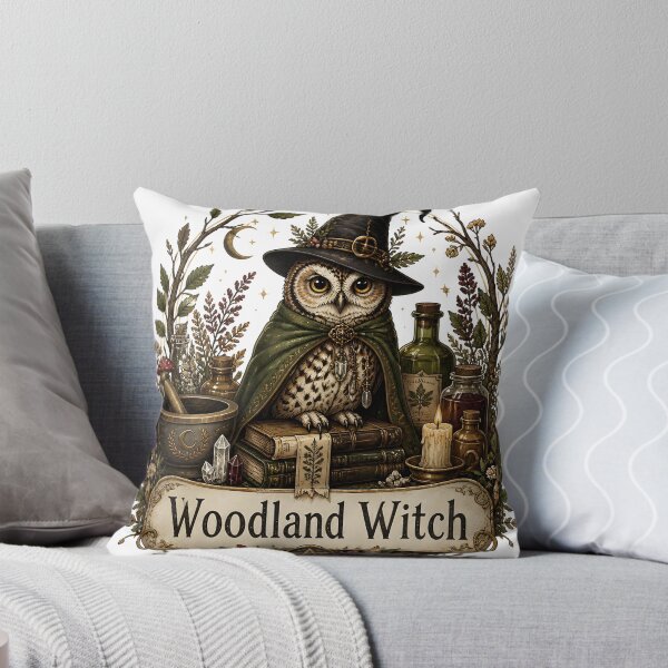 Item preview, Woodland Witch with a Witch's Familiar designed and sold by KristenosNehk.