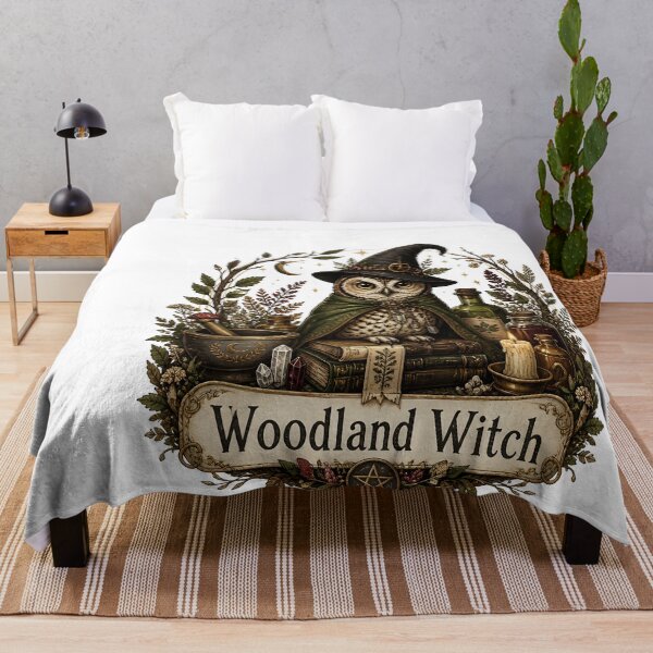 Item preview, Woodland Witch with a Witch's Familiar designed and sold by KristenosNehk.