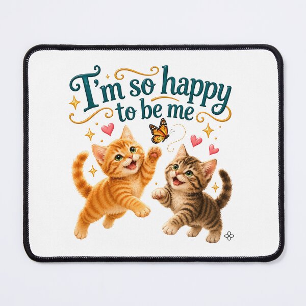 Item preview, Funny Cat Image - I'm so happy to be me. Cat Mom Gift, Kittens Image designed and sold by BetterEveryDay1.