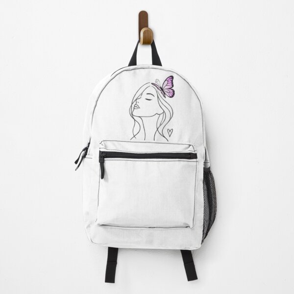 Item preview, Self Love – Minimalist Woman with Purple Butterfly designed and sold by MotivArtes.
