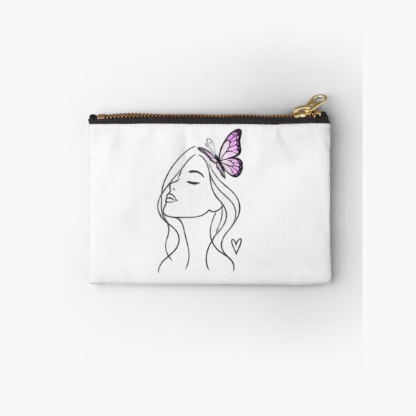 Item preview, Self Love – Minimalist Woman with Purple Butterfly designed and sold by MotivArtes.