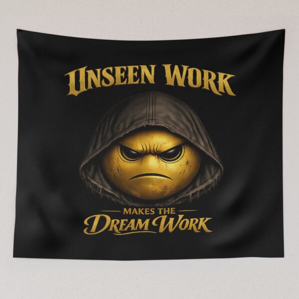 Item preview, Unseen Work Makes the Dream Work - Grit Streetwear Motivation Design designed and sold by FrozenHeat97.