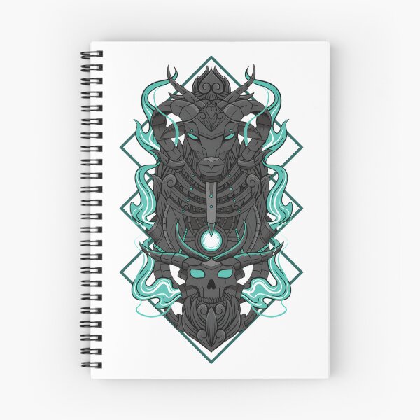 Item preview, Futuristic Goat Mecha with Blue Smoke Digital Art Design designed and sold by TheFajbar.