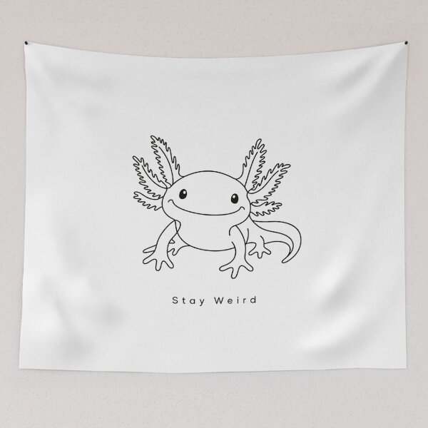 Item preview, Minimalist Axolotl Stay Weird One Line Art designed and sold by jeshands.