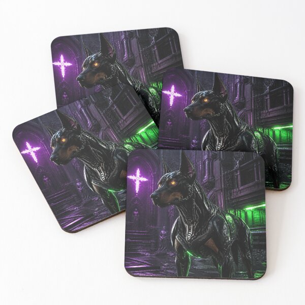 Item preview, Gothic Cybernetic Doberman - Biomechanics Resistance designed and sold by LazyDayzCo.