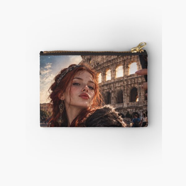Item preview, Time Traveler Taking a Selfie at the Colosseum in Rome designed and sold by DibujandoPorfa.