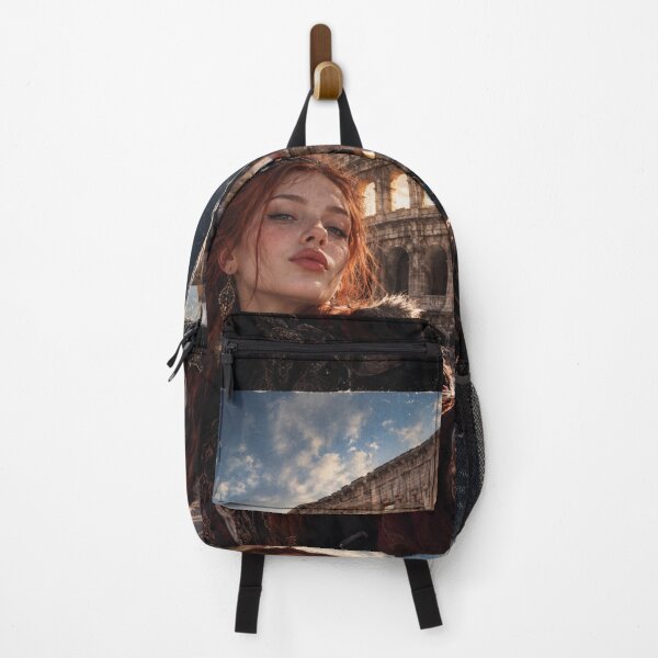 Item preview, Time Traveler Taking a Selfie at the Colosseum in Rome designed and sold by DibujandoPorfa.