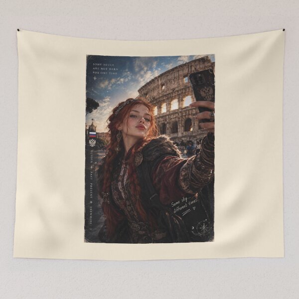 Item preview, Time Traveler Taking a Selfie at the Colosseum in Rome designed and sold by DibujandoPorfa.