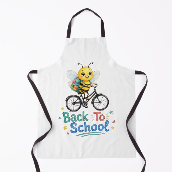 Item preview, Cute Bee Back To School - Bee Riding Bicycle with Backpac designed and sold by Emamohamed.