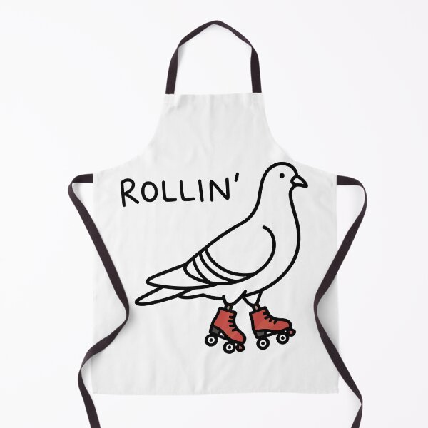 Item preview, Rollin Pigeon Wearing Red Roller Skates Cute Doodle designed and sold by Amir Faysal.