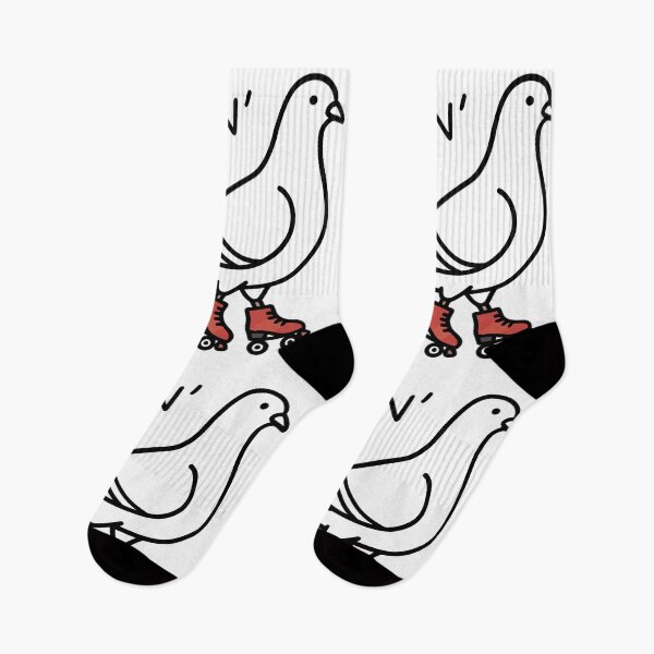 Item preview, Rollin Pigeon Wearing Red Roller Skates Cute Doodle designed and sold by Amir Faysal.