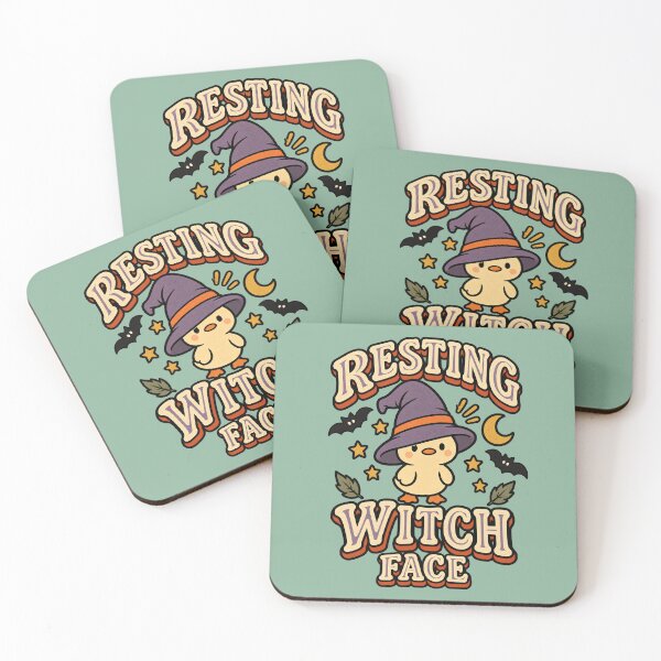 Item preview, Resting Witch Face Kawaii Witch Duck Halloween designed and sold by  MAD's Recreation Studio.