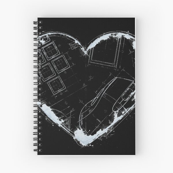 Item preview, Compiuter PC Heart blueprint, gaming. Tech love design designed and sold by ollgast5.
