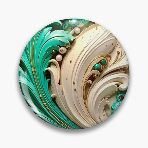 Item preview, Duality of White Ceramic and Jade Marble designed and sold by Vicky Brago-Mitchell®.