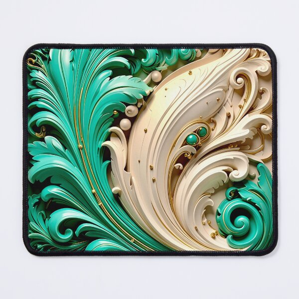 Item preview, Duality of White Ceramic and Jade Marble designed and sold by Vicky Brago-Mitchell®.