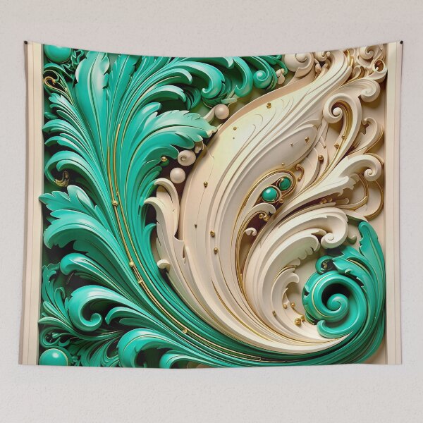 Item preview, Duality of White Ceramic and Jade Marble designed and sold by Vicky Brago-Mitchell®.