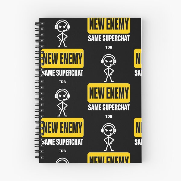 Item preview, New Enemy Same Superchat Stickman Tee | TDB Satire designed and sold by TDB.