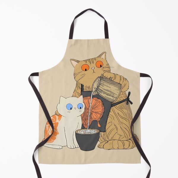 Item preview, Vintage Folk Art Cats Pouring Tea designed and sold by Lunat1kk.