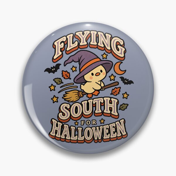Item preview, Flying South for Halloween Kawaii Witch Duck designed and sold by  MAD's Recreation Studio.