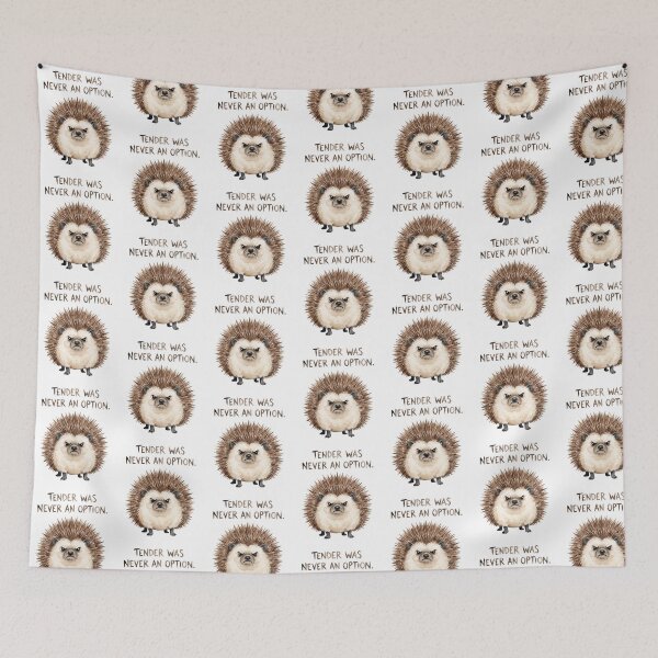 Item preview, Angry Round Hedgehog Quills designed and sold by Tiffany Roy.