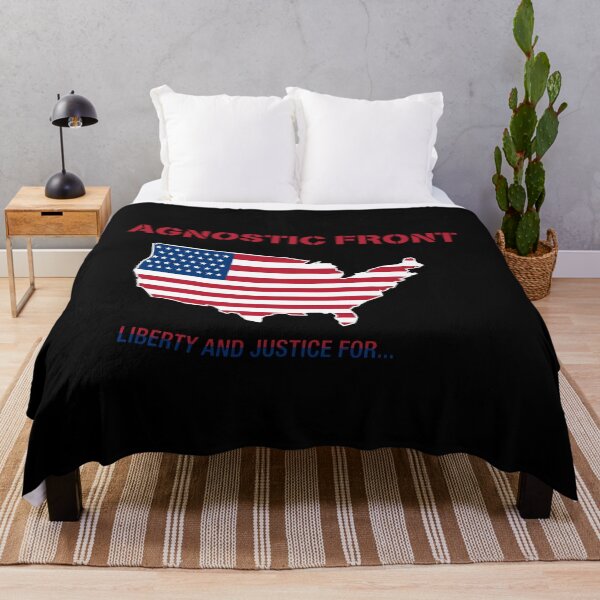 Item preview, Agnostic Front Liberty And Justice For USA Map designed and sold by theandroidvivz.