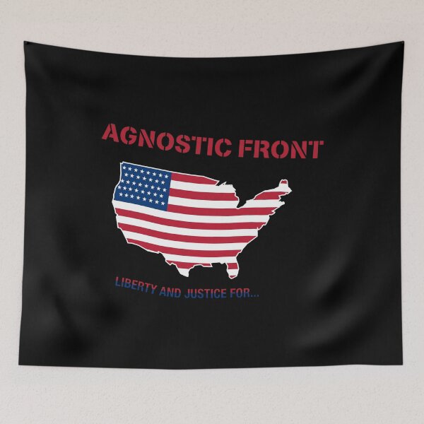 Item preview, Agnostic Front Liberty And Justice For USA Map designed and sold by theandroidvivz.
