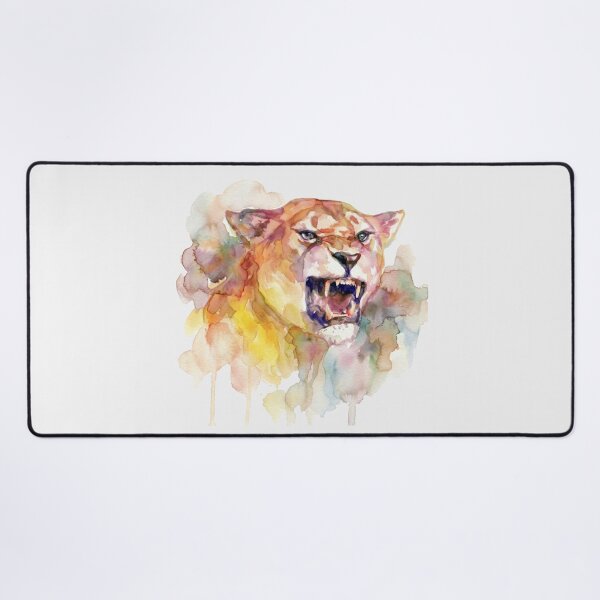 Item preview, Lioness Open Mouth, Pastel Rainbow designed and sold by caracatita75.