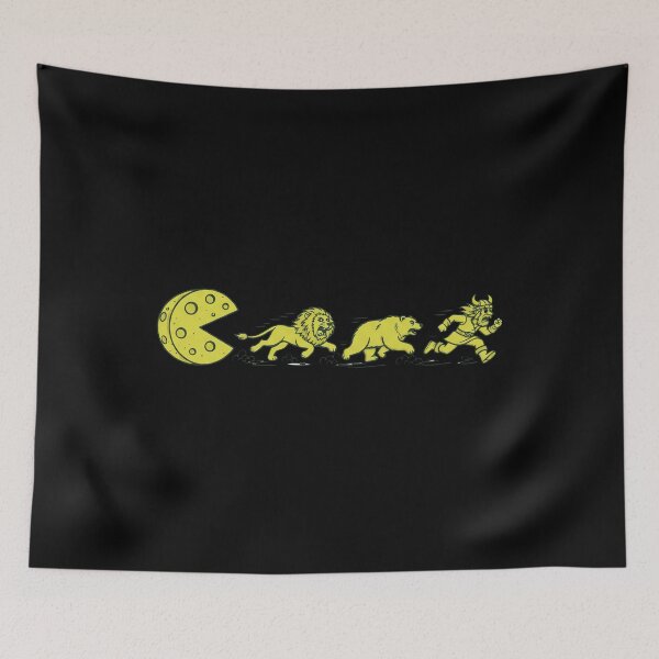 Item preview, Pac Man Chasing Lions Bears And Vikings designed and sold by theandroidvivz.