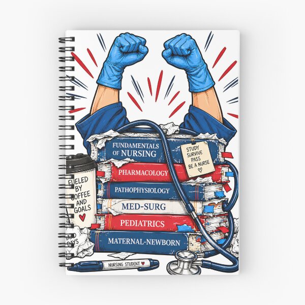 Item preview, Nursing Student Survival Guide: Coffee, Books & Brighter Tomorrows designed and sold by Nordo Studio.