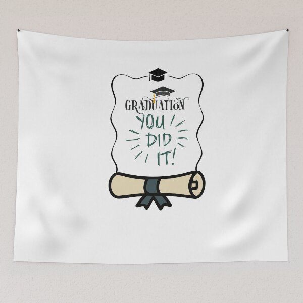 Item preview, Graduation You Did It Diploma Senior Graduate Sticker designed and sold by Esraa-Arts.