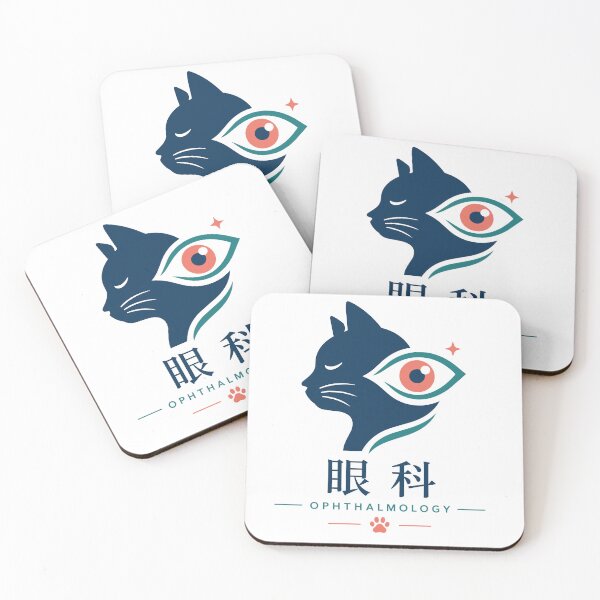 Item preview, Ophthalmology Cat Emblem Eye Clinic Logo Design designed and sold by medicalkinoko.