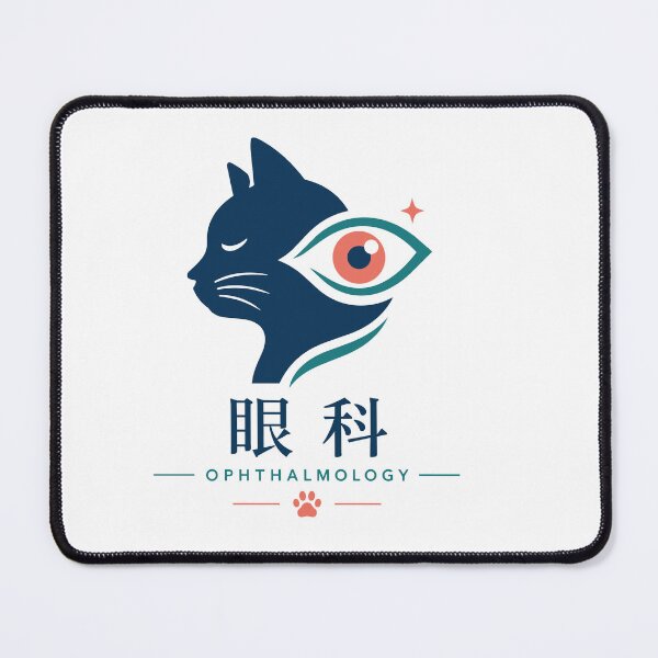 Item preview, Ophthalmology Cat Emblem Eye Clinic Logo Design designed and sold by medicalkinoko.