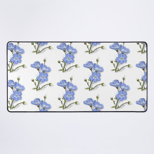 Item preview, Blue Flax Flower Painterly Botanical Illustration designed and sold by hopenoli_art.