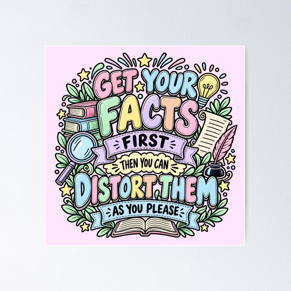 Item preview, First the Facts, Then the Story designed and sold by Quote Gallery.