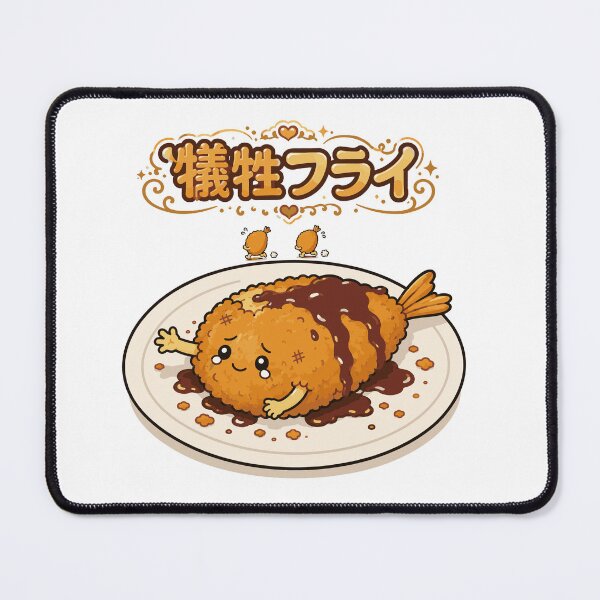 Item preview, Sacrifice Fry Cute Fried Shrimp Character designed and sold by medicalkinoko.