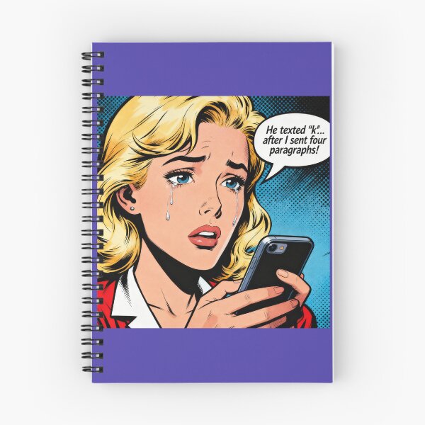Item preview, Pop Art Women's "He texted K" designed and sold by Imaginary-Sound.