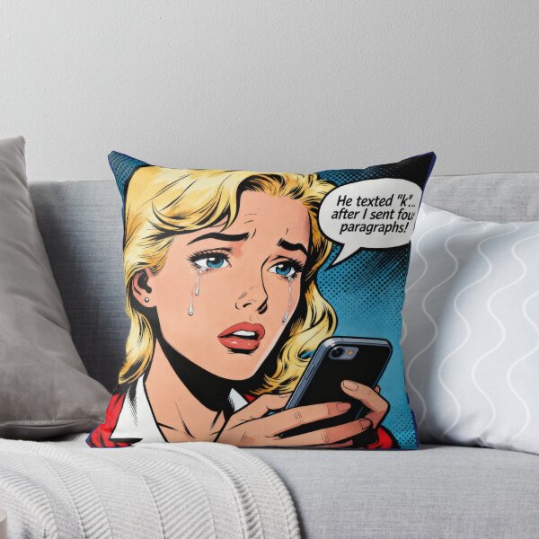 Item preview, Arte pop femenino "Le envió un mensaje a K" designed and sold by Imaginary-Sound.