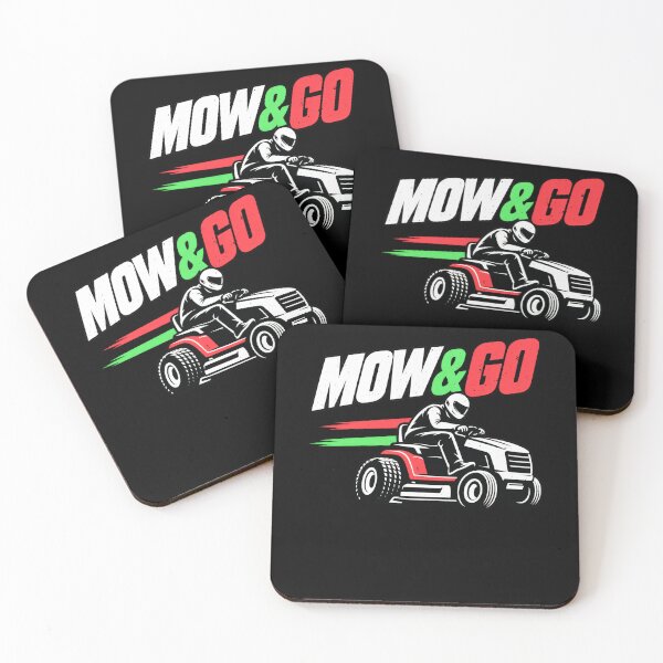 Item preview, Funny MOW & GO Lawn Mower Racing Dad Jokes Art designed and sold by elderberry.