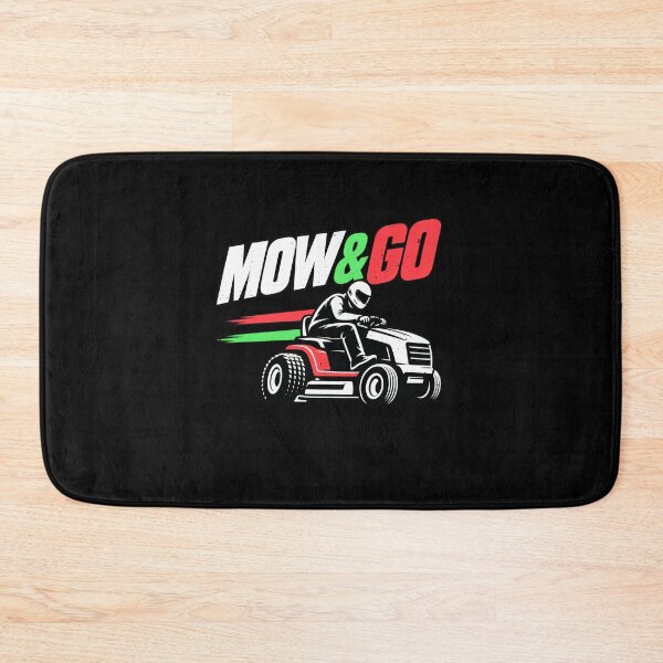 Item preview, Funny MOW & GO Lawn Mower Racing Dad Jokes Art designed and sold by elderberry.