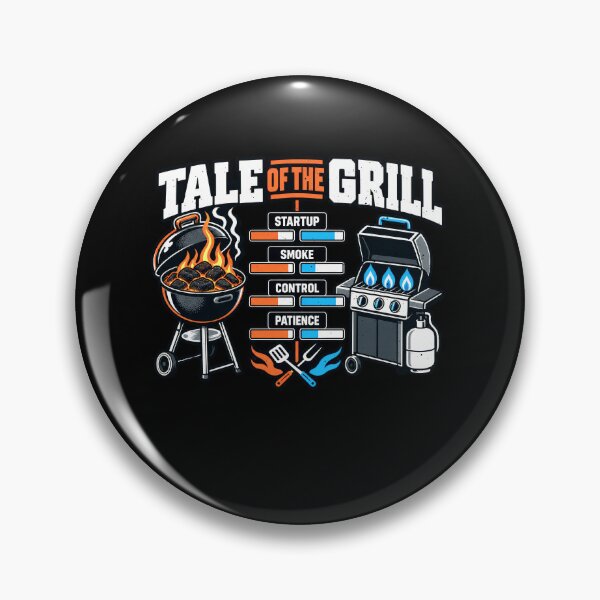Item preview, Funny Charcoal Vs Gas Grill Lovers Art designed and sold by elderberry.