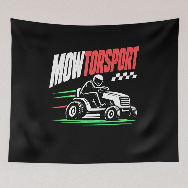Item preview, Funny MOWTORSPORT Lawn Racing Humor Dad Jokes Art designed and sold by elderberry.