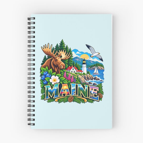 Item preview, Maine - Alces y faro designed and sold by Myra365Art.